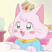 戴皇冠的可爱治愈系猫咪头像图片